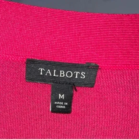 Talbots Crop Open Front Cardigan - Picture 3 of 3